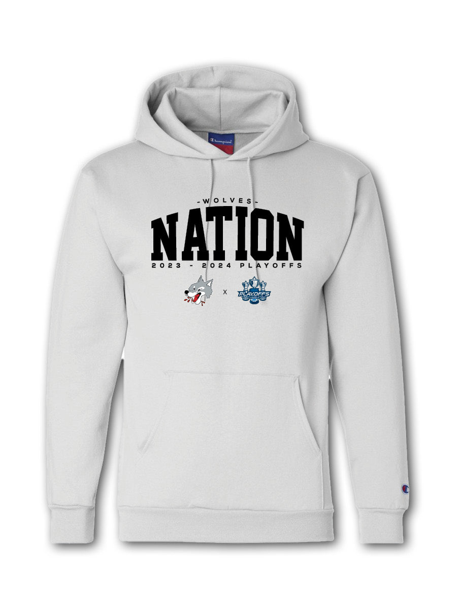 Wolves Champion White Out 2024 Playoff Hoodie