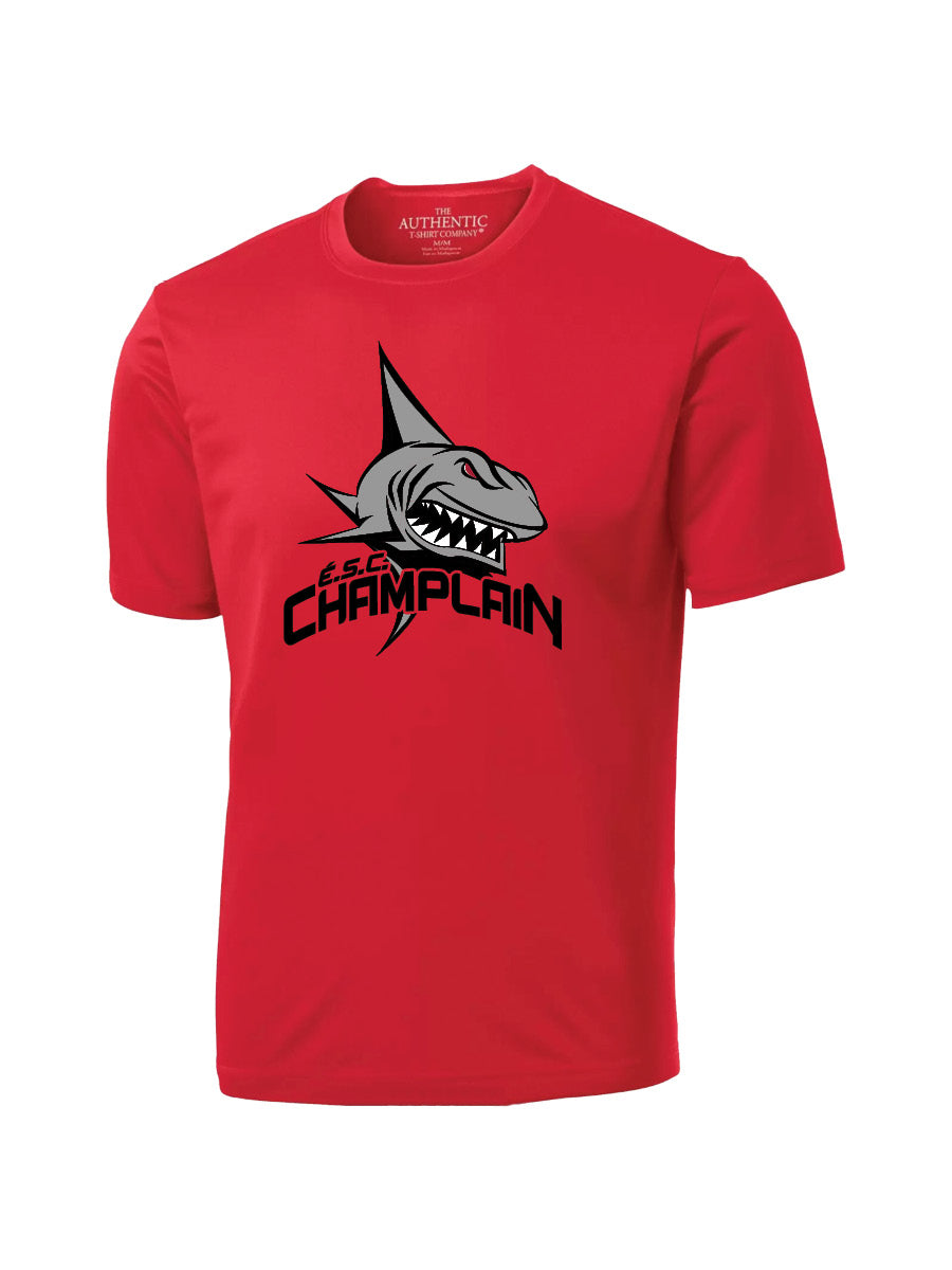 CHAMPLAIN - Printed Red ProTeam Gym Shirt (Unisex)