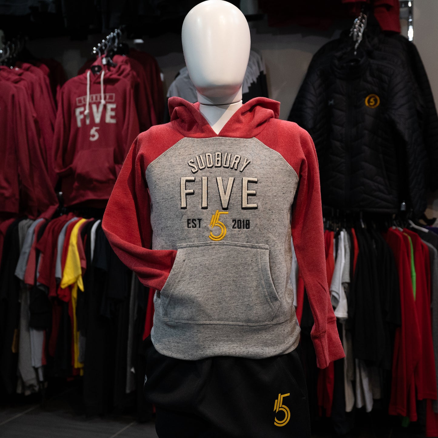 Five Youth Two Tone Campus Crew Hoodie