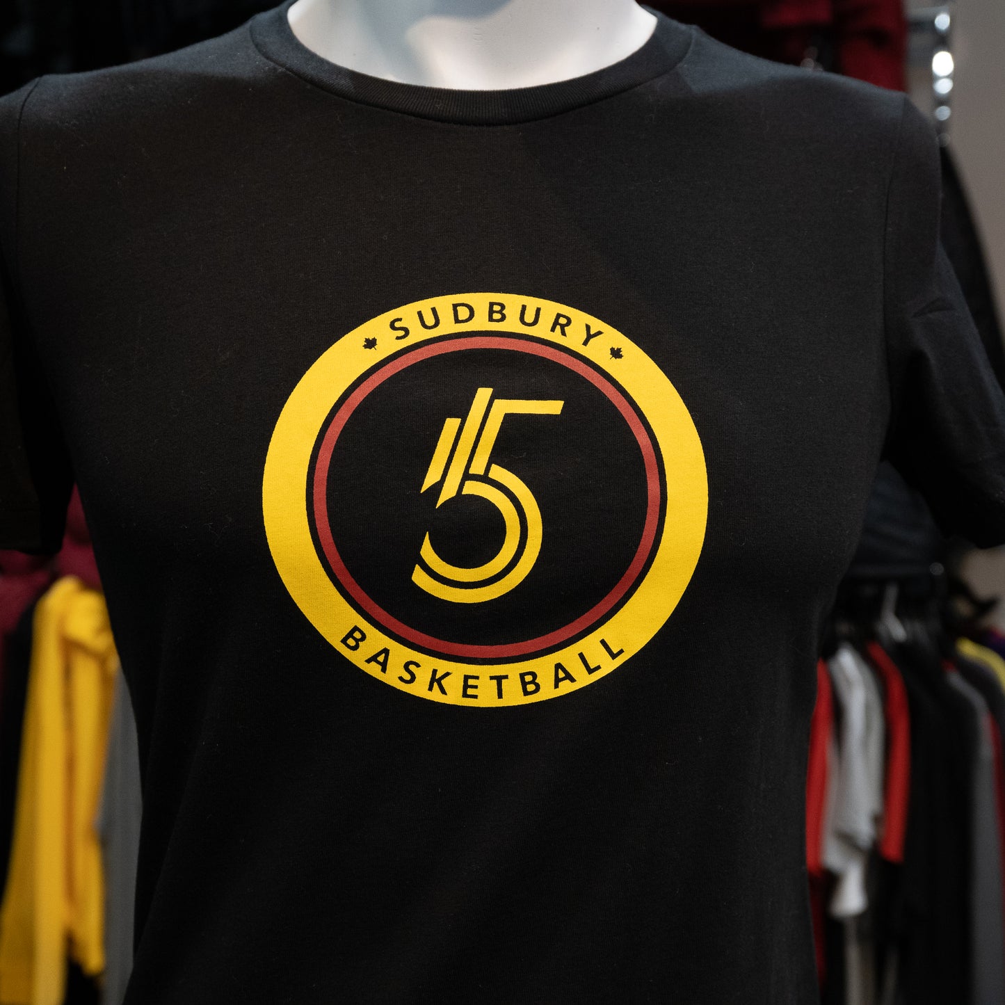 Five Youth Black Cotton T-Shirt