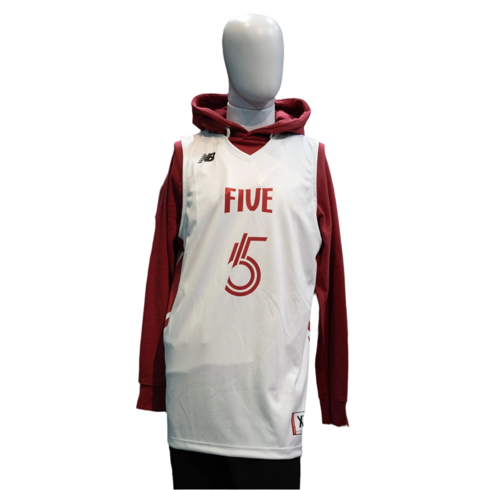 Five White Mens Jersey