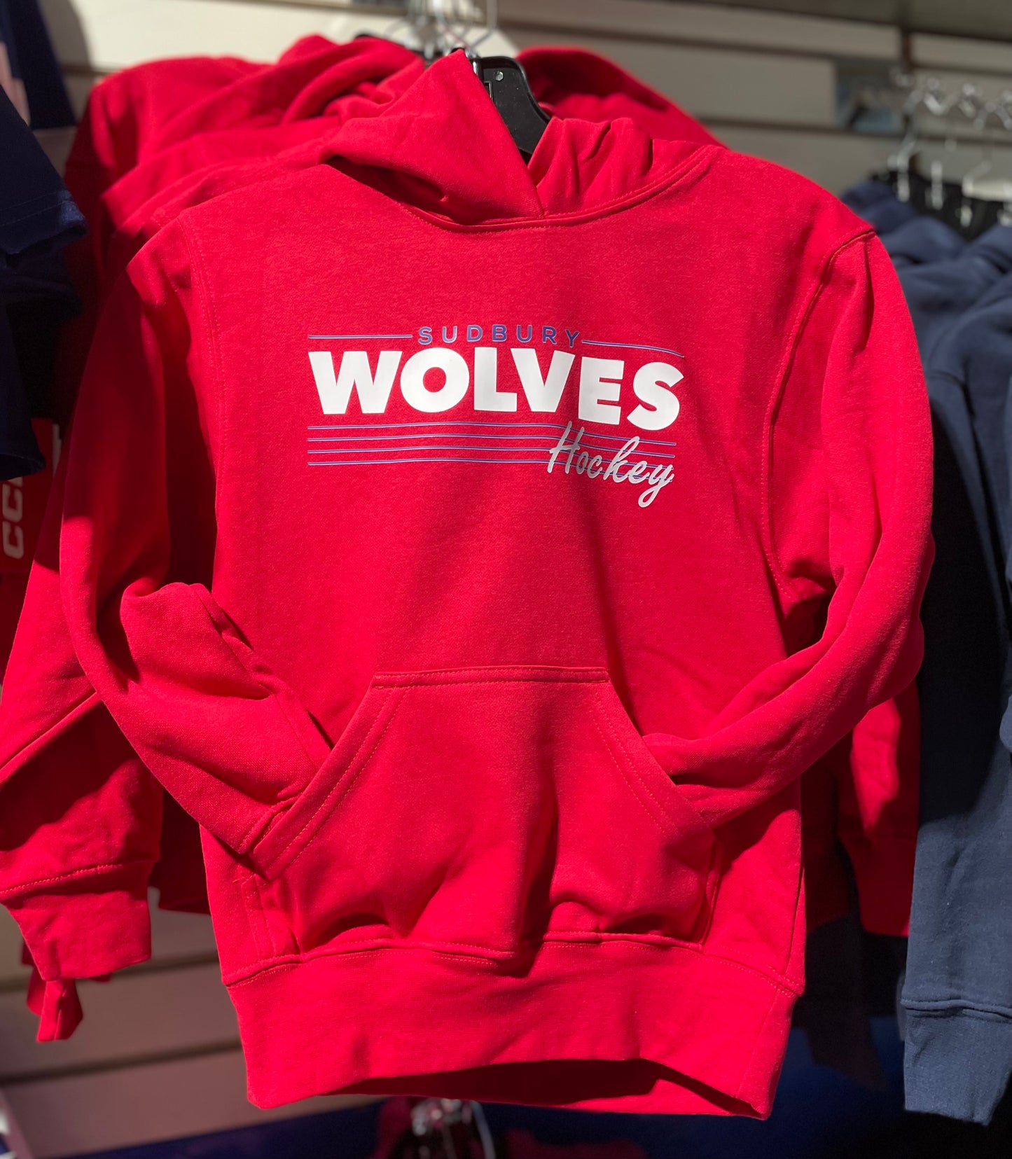 Wolves Youth Red Hoodie