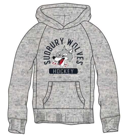 Wolves Youth Grey Campus Crew Hoodie