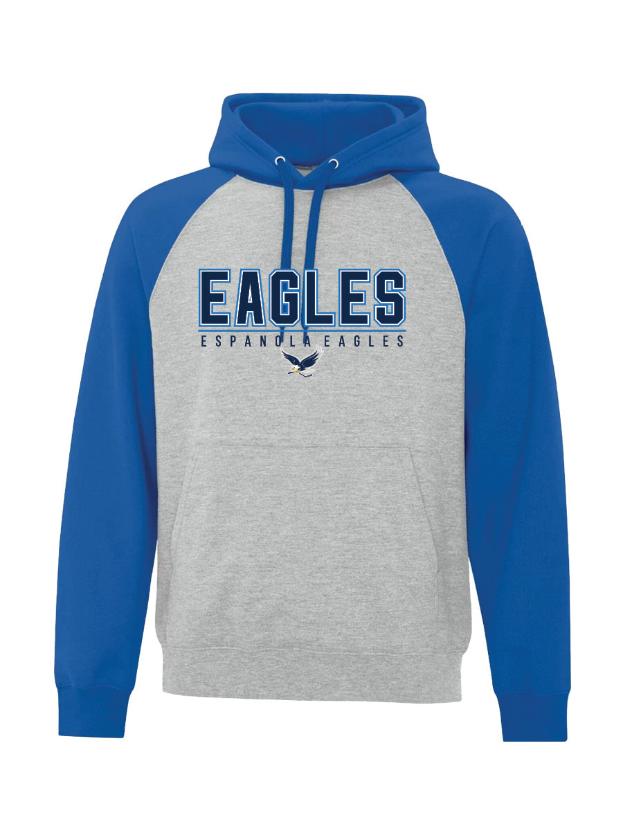 EAGLES - Colour Block Hoodie - Embroidered Logo
