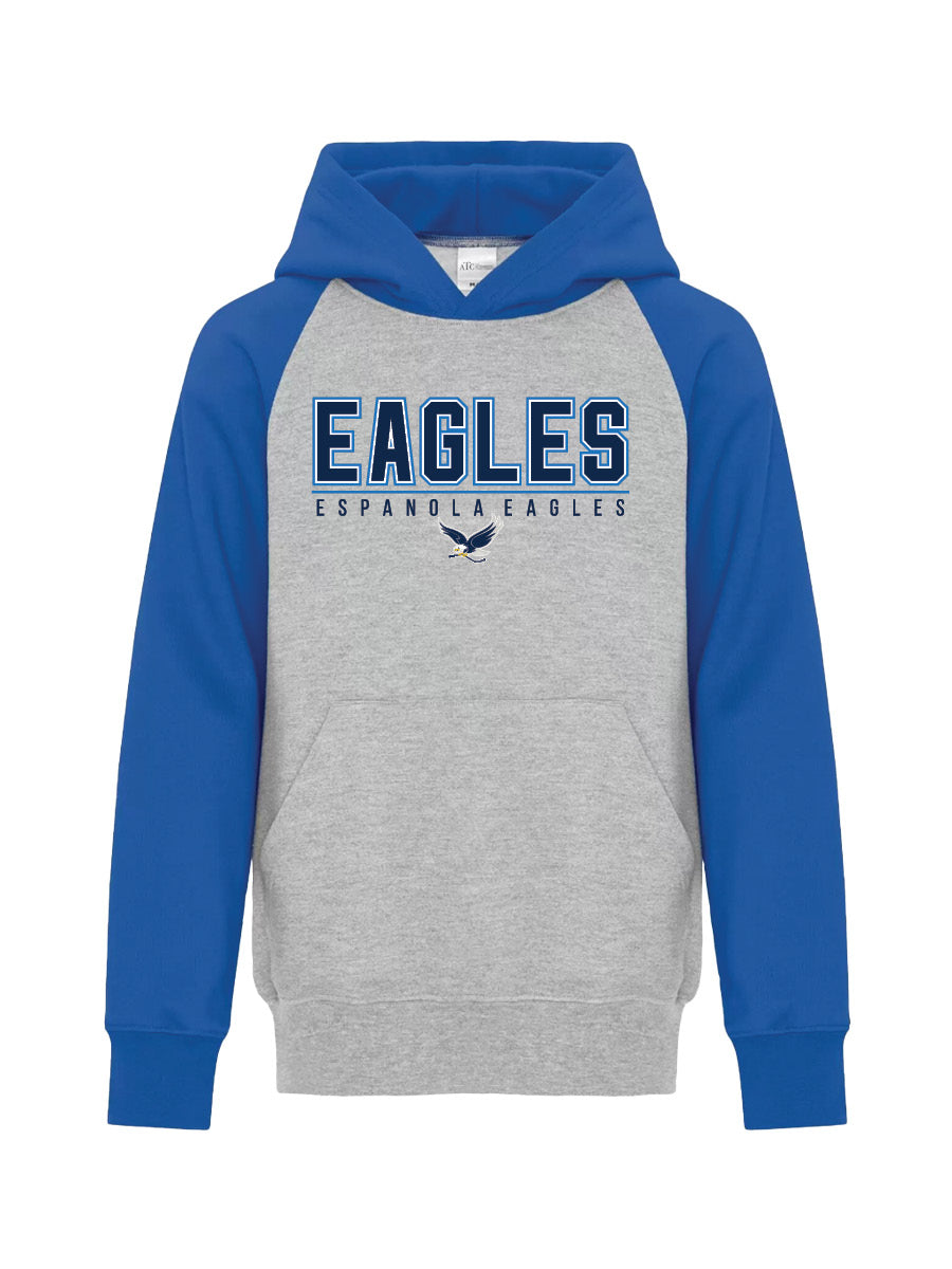 EAGLES - Colour Block Hoodie - Embroidered Logo