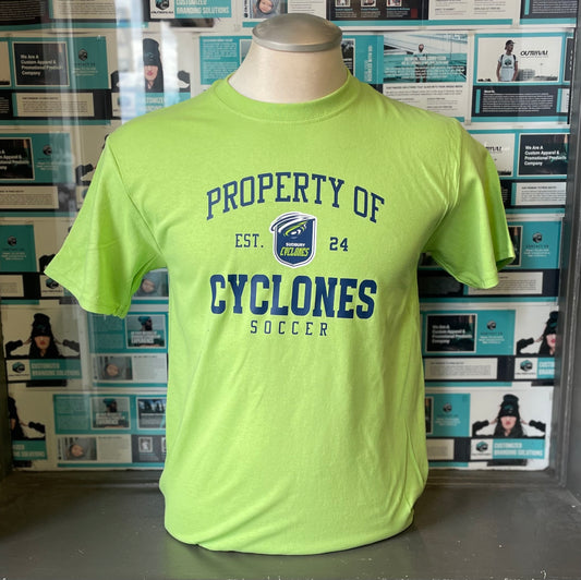 Cyclones Youth Lime/Navy T-Shirt