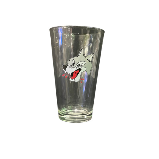 Wolves Wolfhead Glass Cup