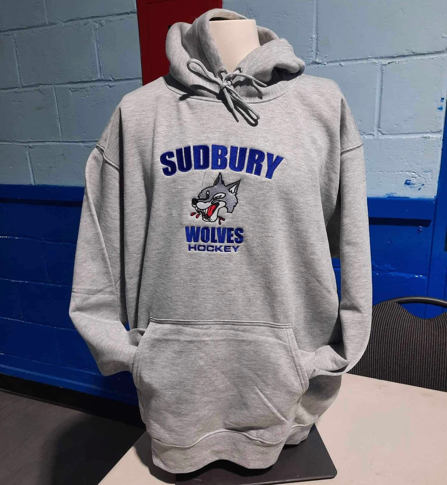 Wolves Heather Grey Hoodie – Greater Sports Apparel