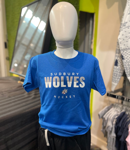 Wolves Youth Blue T-Shirt
