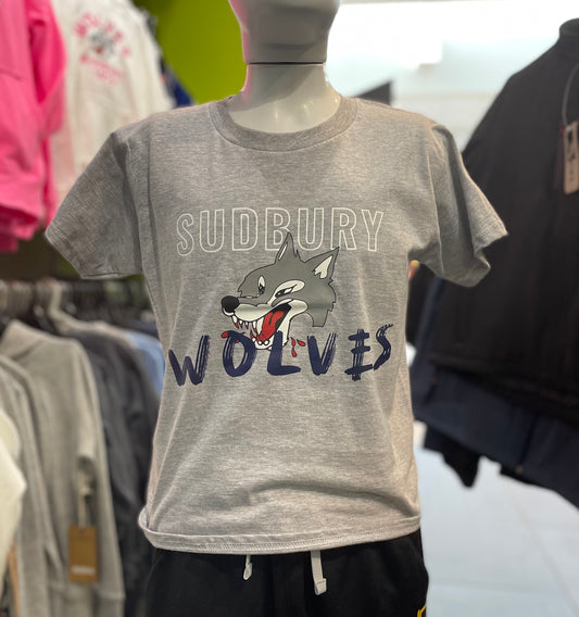 Wolves Youth Grey T-Shirt