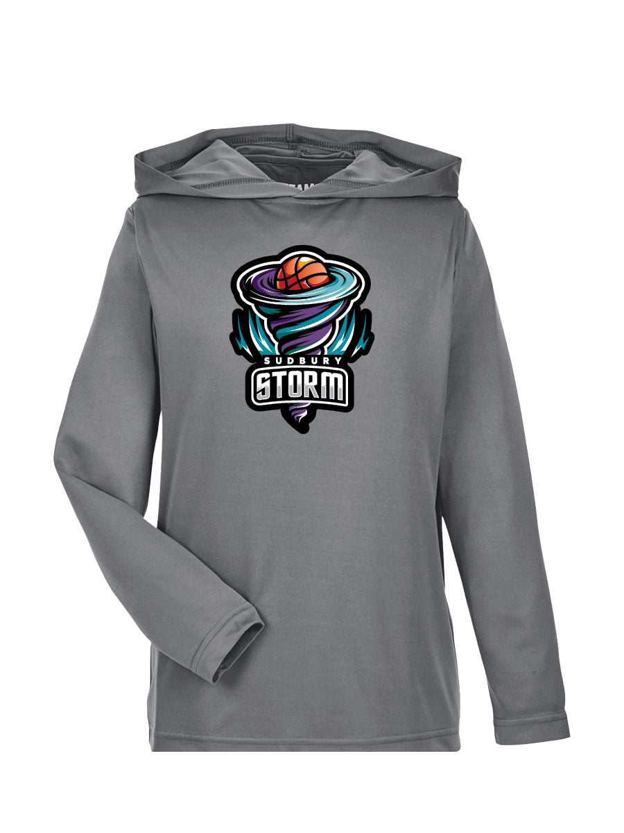 GSBA Storm - Performance Hooded Long Sleeve T-Shirt - Printed Logo