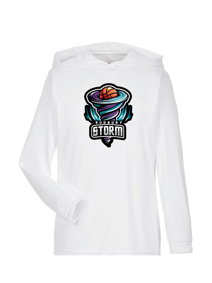 GSBA Storm - Performance Hooded Long Sleeve T-Shirt - Printed Logo