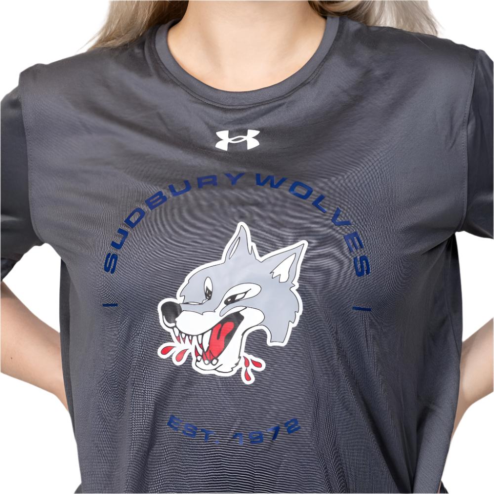 Wolves Under Armour Grey Logo T-Shirt