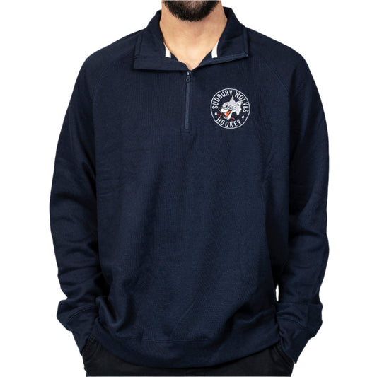 Wolves Campus Crew Navy 1/4 Zip