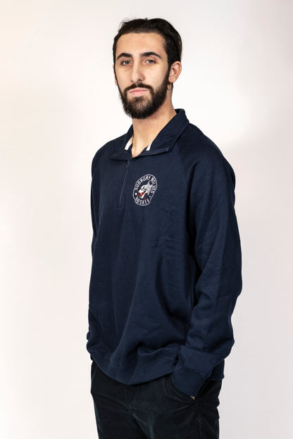 Wolves Campus Crew Navy 1/4 Zip