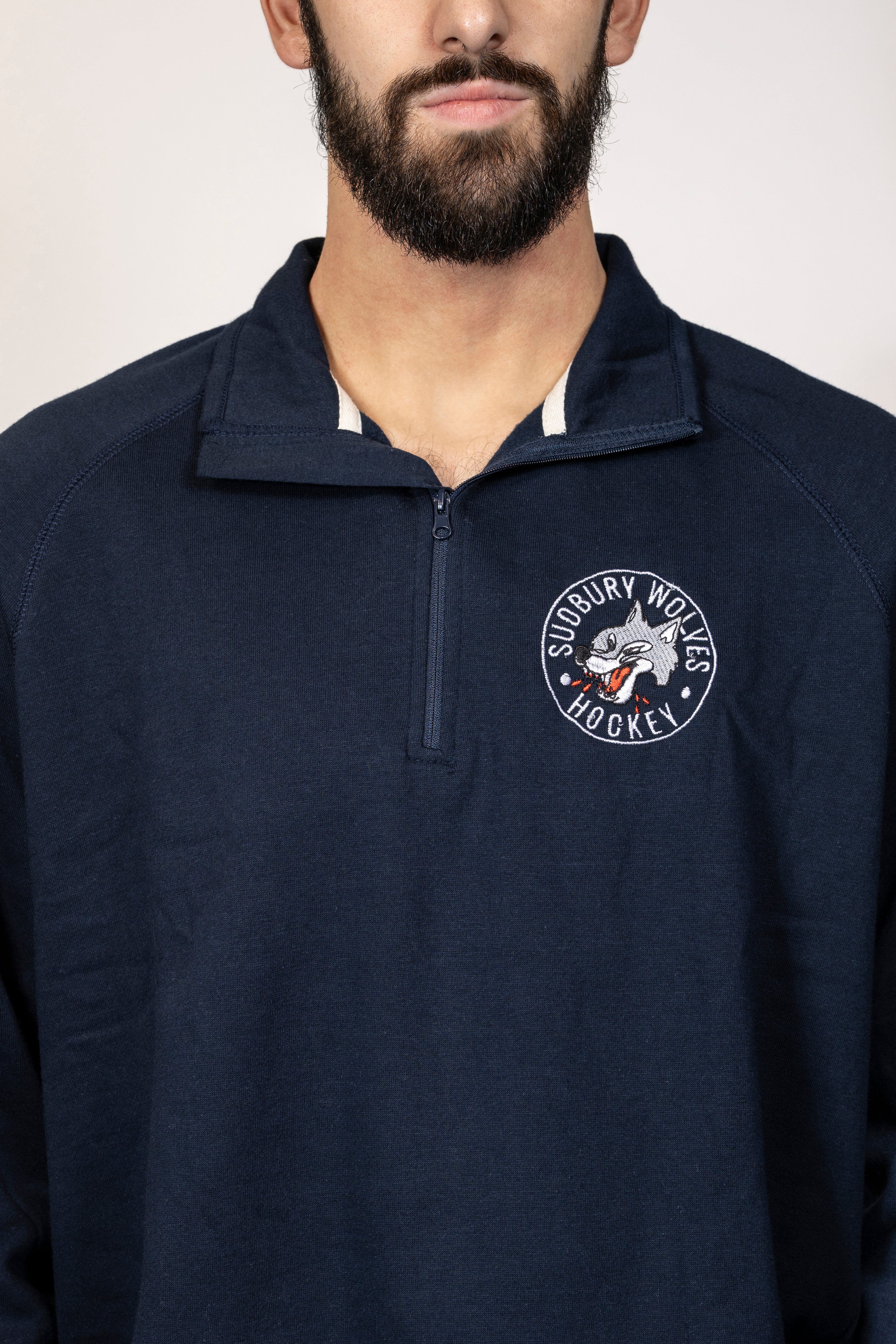 Wolves Campus Crew Navy 1/4 Zip