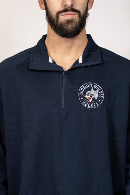 Wolves Campus Crew Navy 1/4 Zip