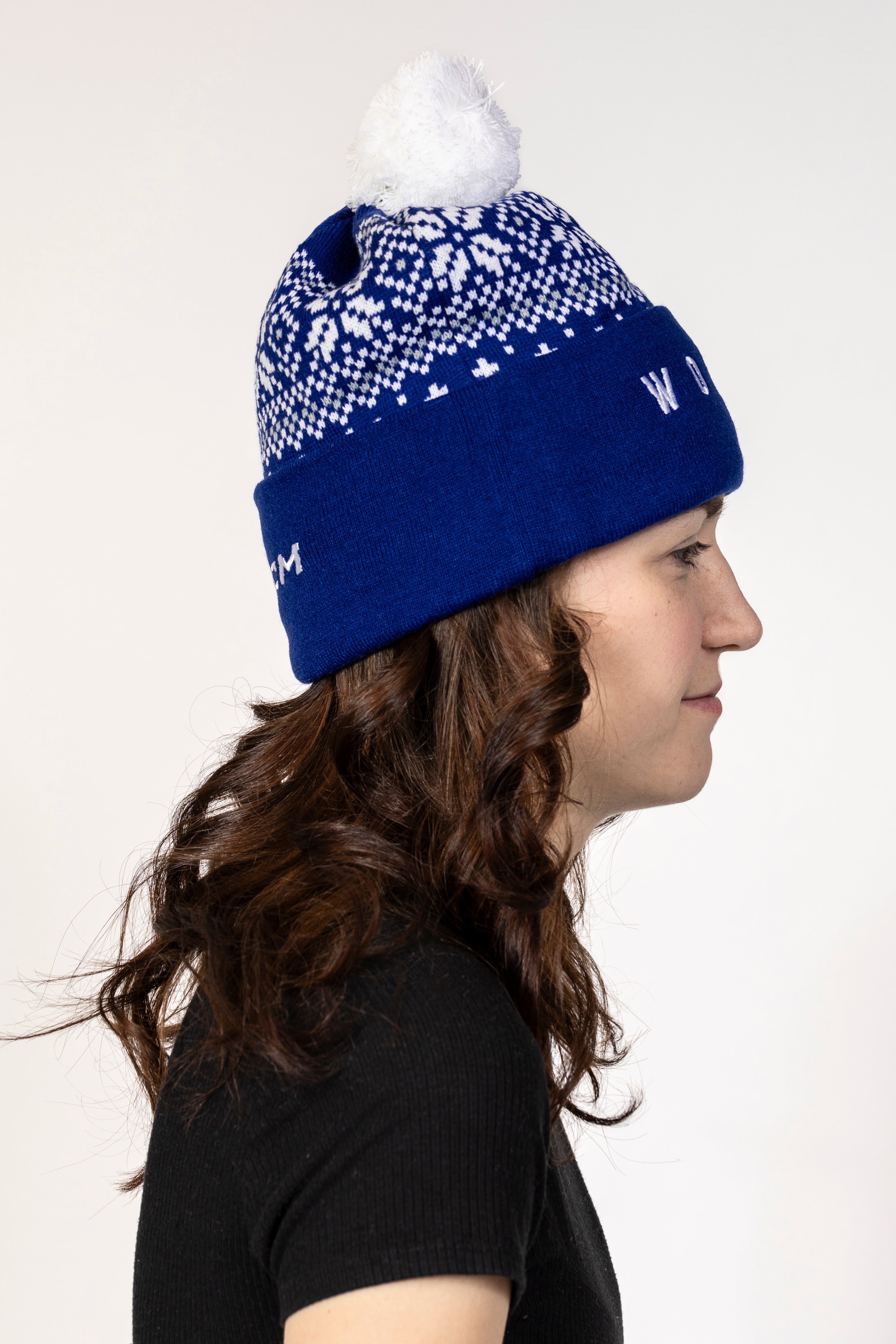 Wolves CCM Blue Festive Toque
