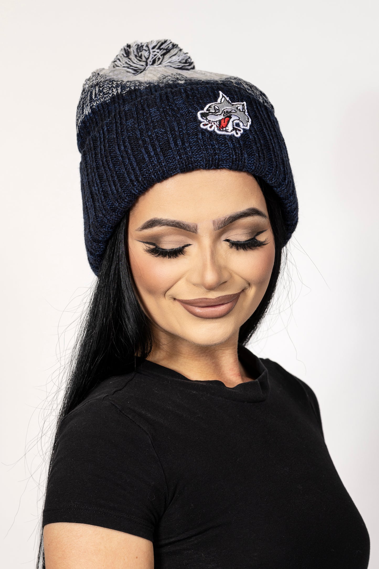 Wolves 47 Navy Cascade Cuff Toque