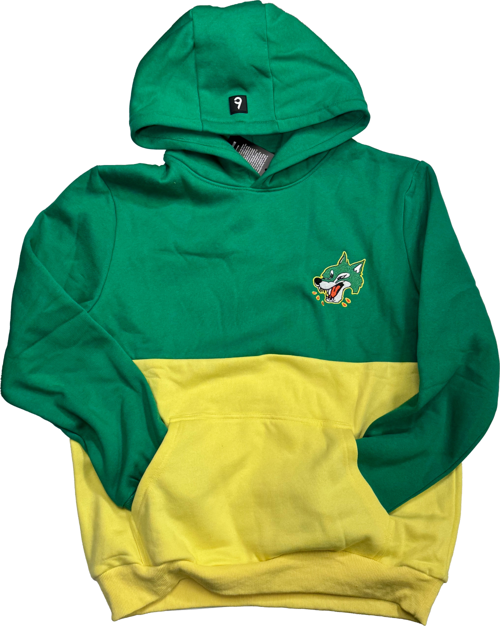 Wolves BClutch Two Tone Green Hoodie