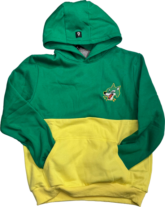 Wolves BClutch Two Tone Green Hoodie