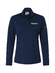 GymZone Adidas Women's Lightweight Quarter-Zip Pullover  - Printed Logo
