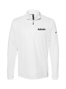 GymZone Adidas Men's Lightweight Quarter-Zip Pullover - Printed Logo