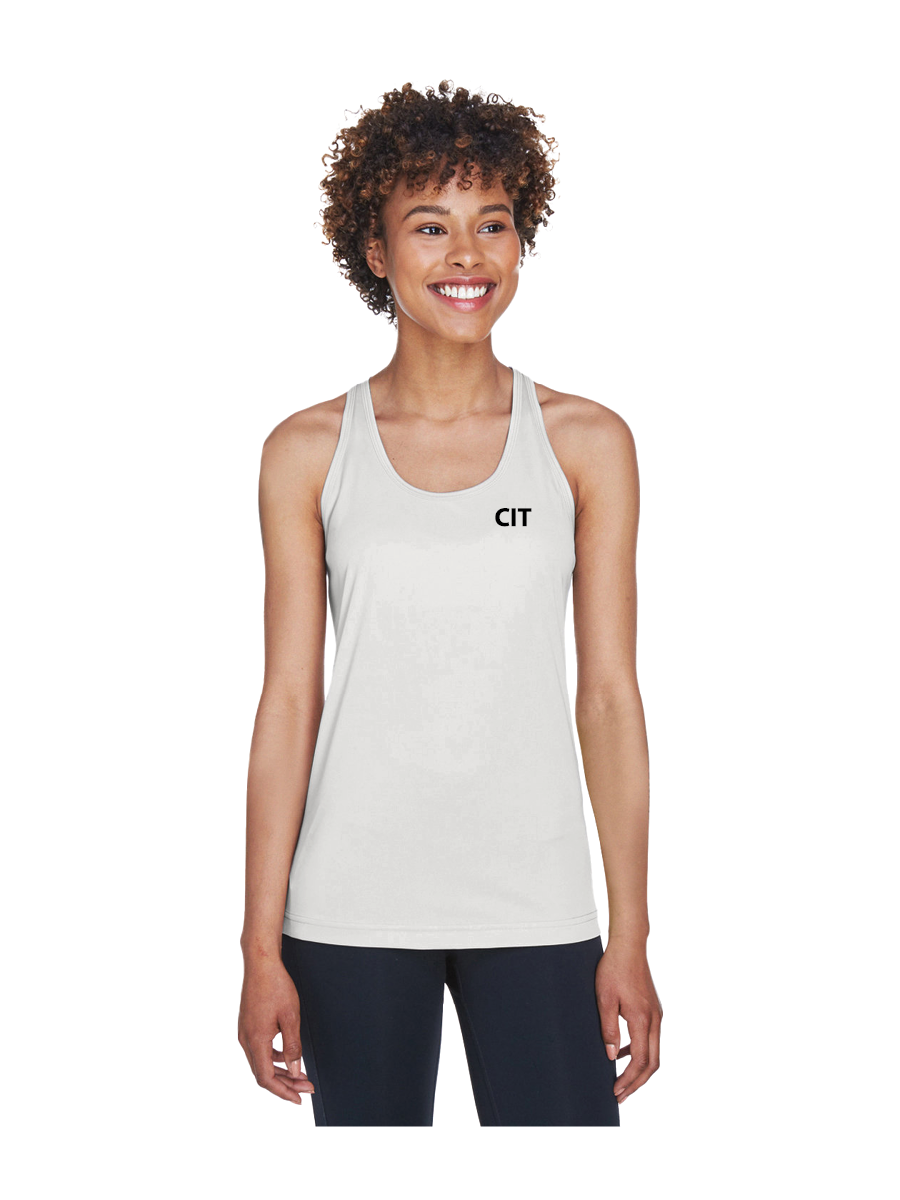 GymZone Ladies Performance Racer Tank - Printed Logo