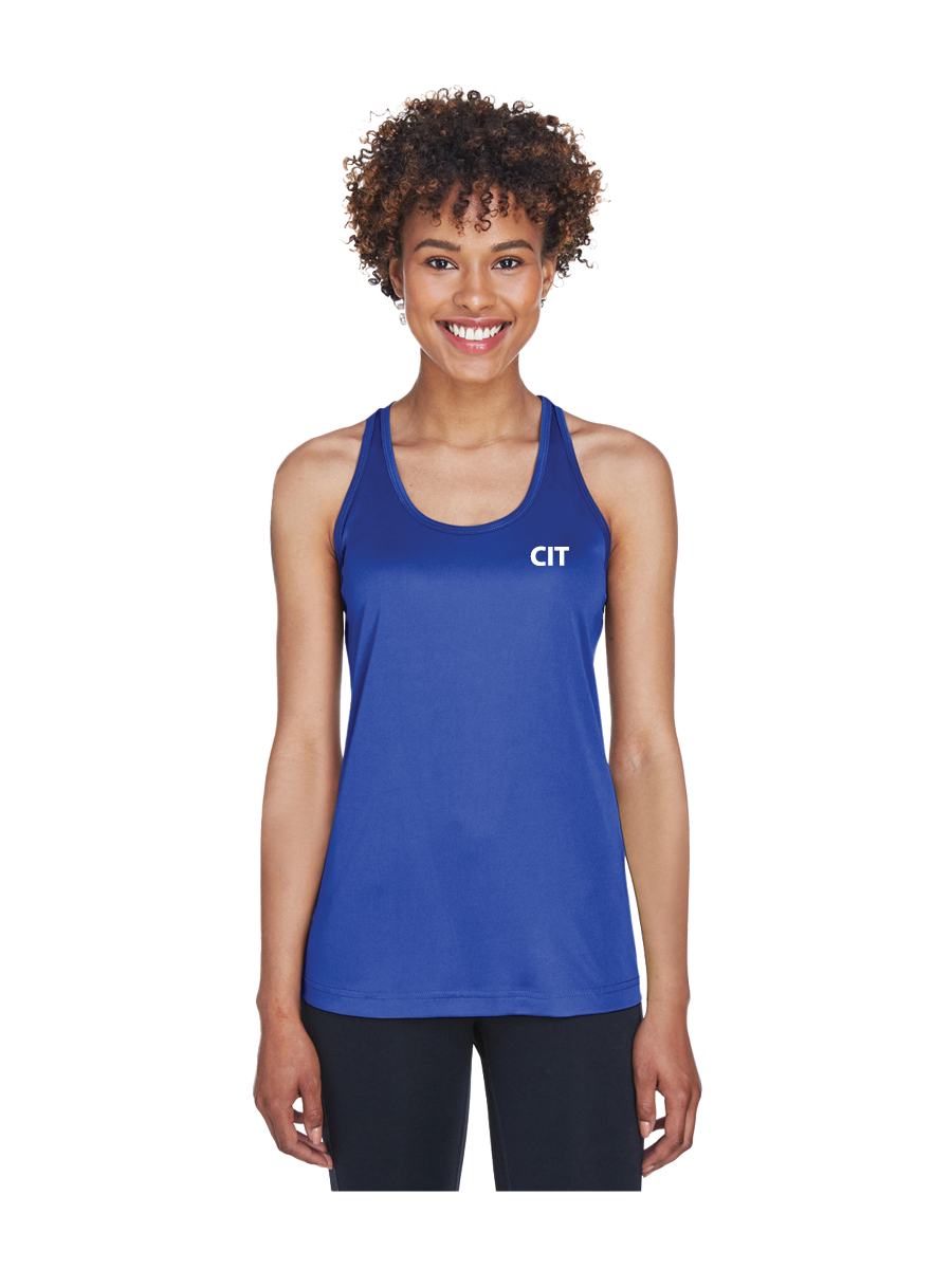GymZone Ladies Performance Racer Tank - Printed Logo