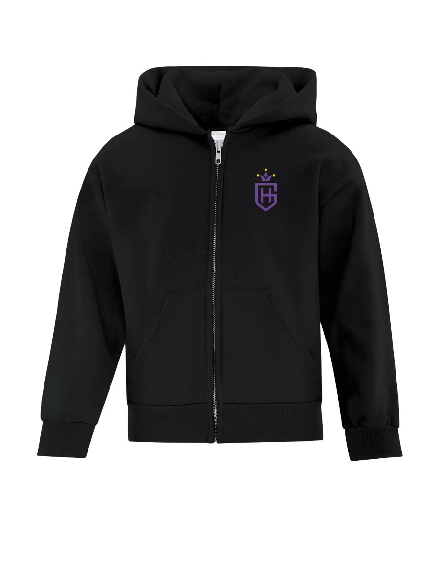 HÉLÈNE-GRAVEL - Full Zip Hoodie - Printed Logo