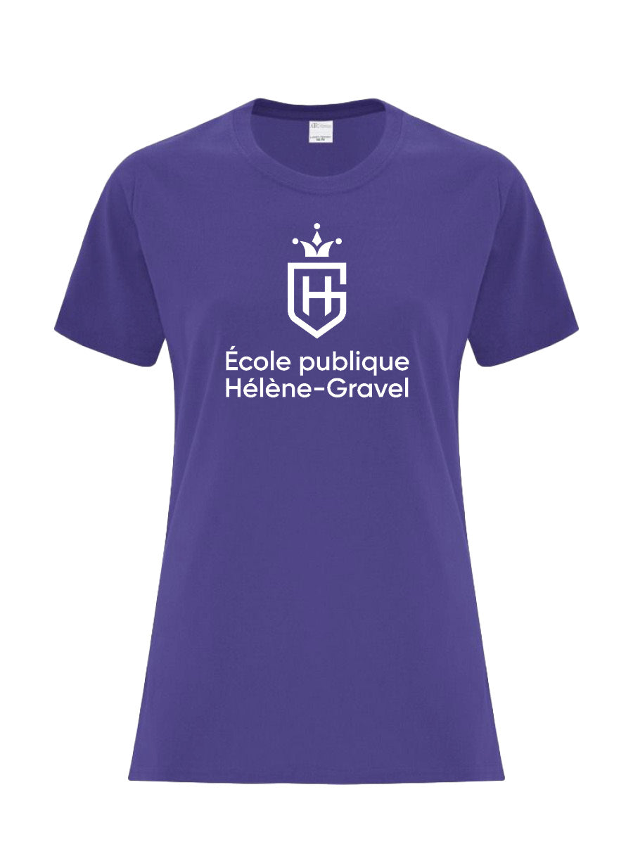 HÉLÈNE-GRAVEL - Cotton T-Shirt - Printed Logo