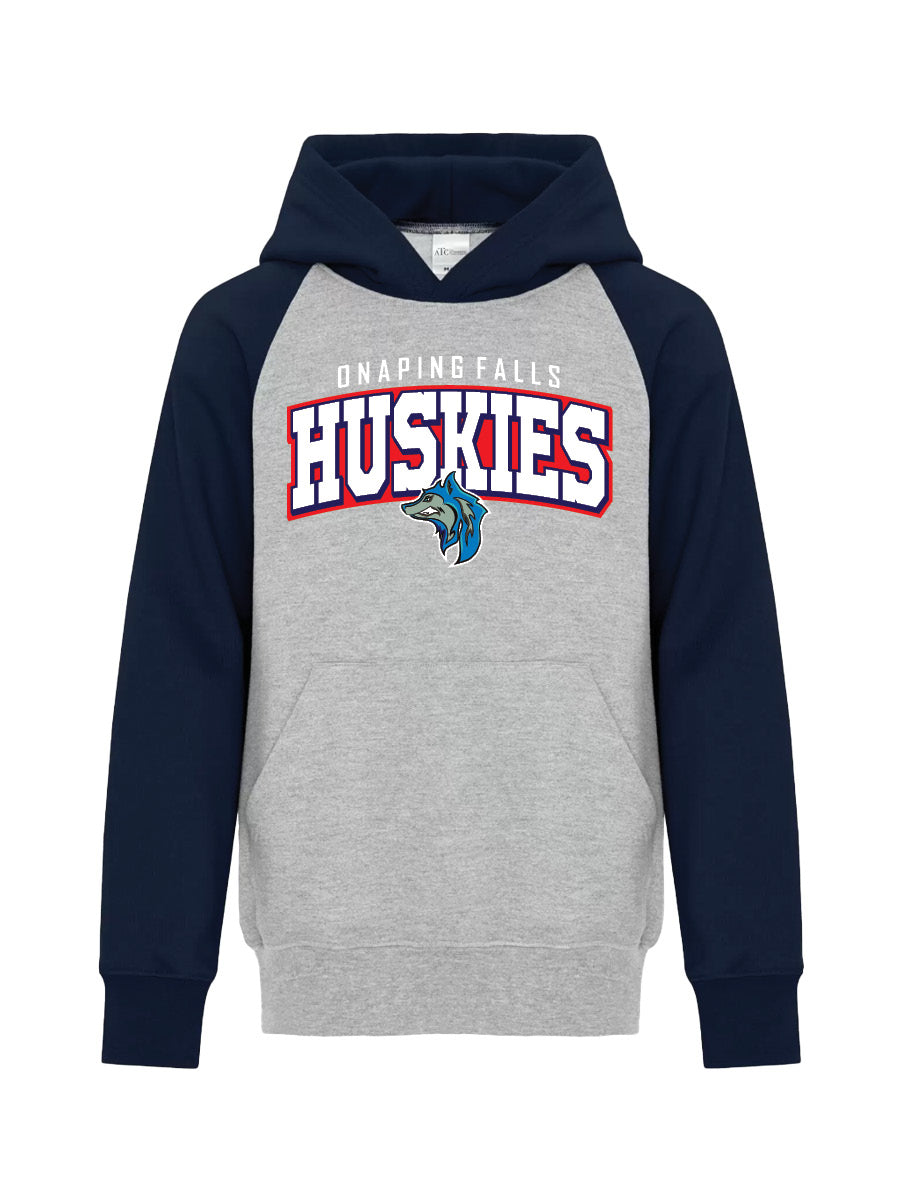 ONAPING HUSKIES - Colour Block Hoodie - Embroidered Logo