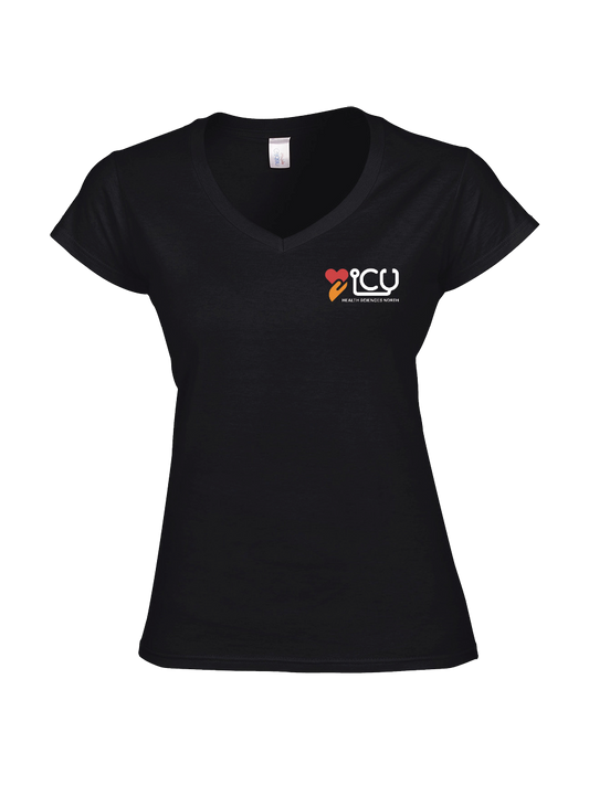 ICU - Ladies V-Neck T-Shirt