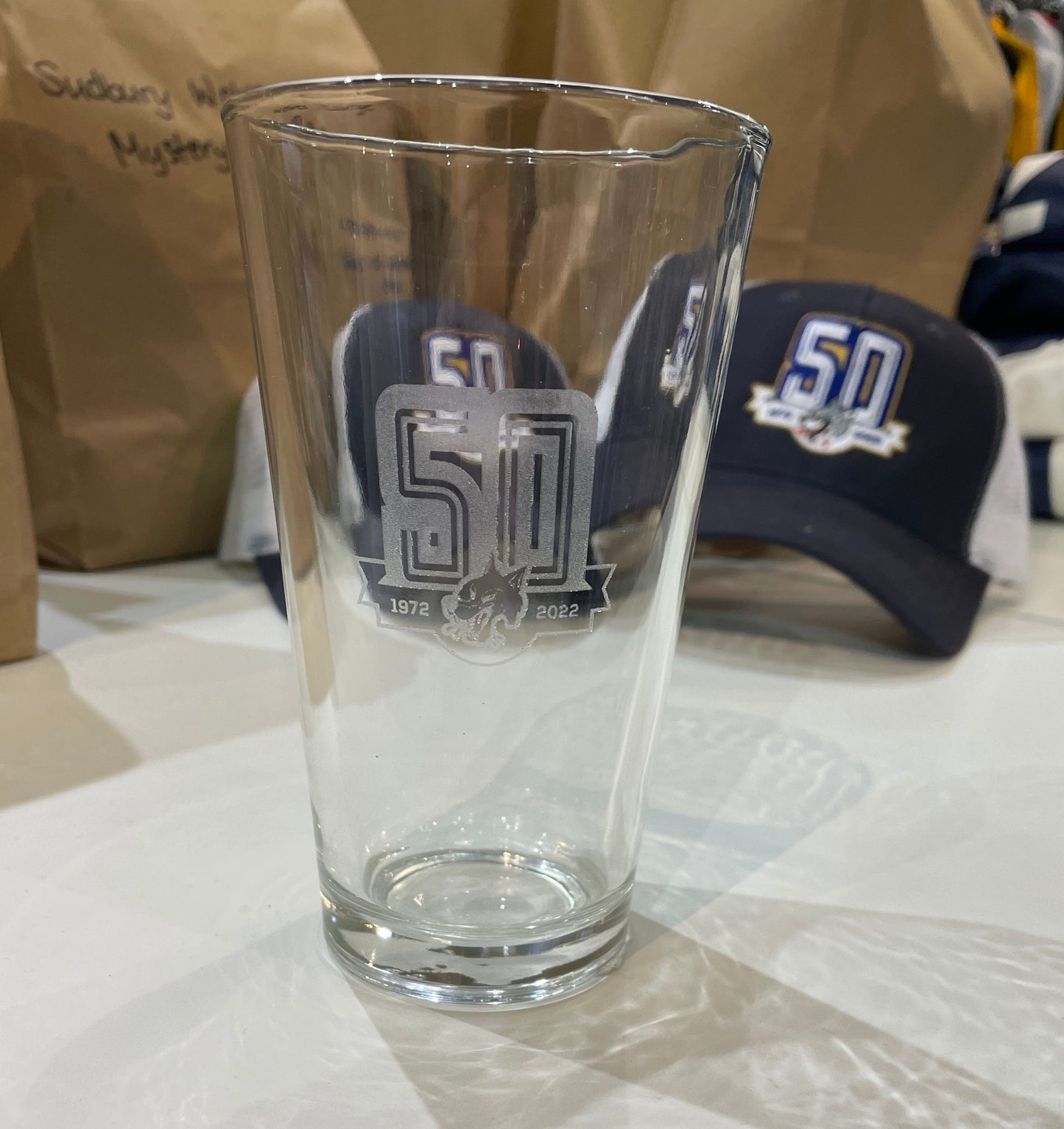 Wolves 50th Anniversary Glass Cup