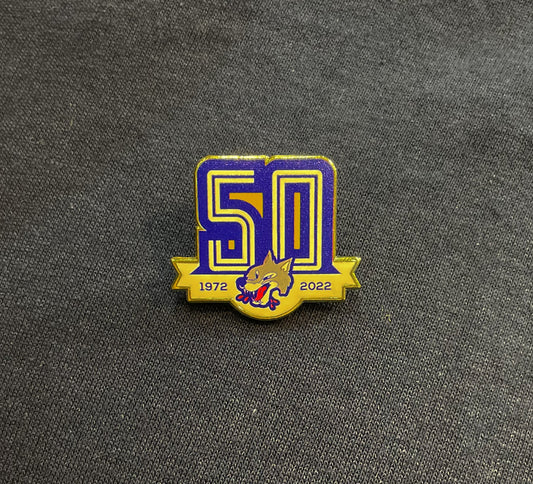 Wolves 50th Anniversary Pin