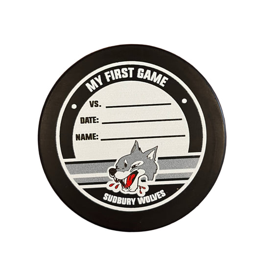 Wolves First Game Puck