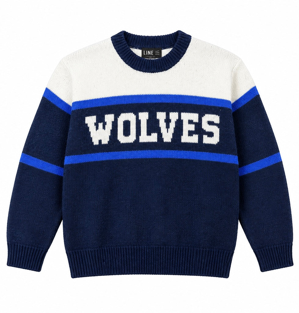 Wolves Line Change Knit Crew Sweater