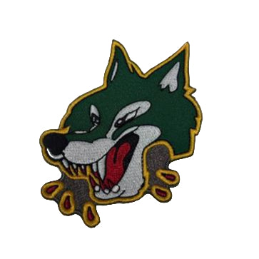 Wolves Green Retro Patch