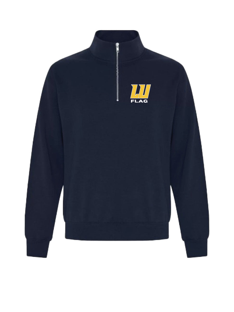 LU FLAG - Quarter Zip Navy - Embroidered Logo