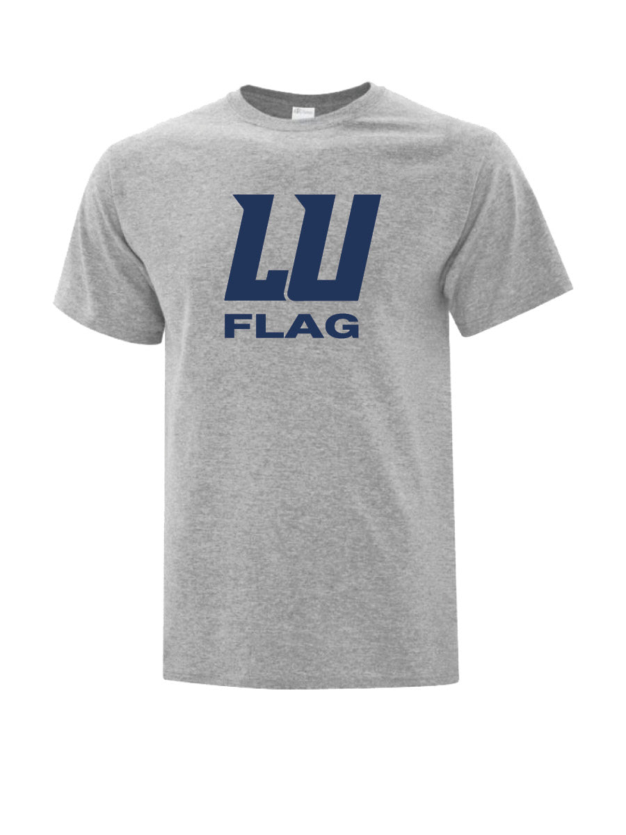 LU FLAG - Cotton T-Shirt Athletic Heather - Printed Logo