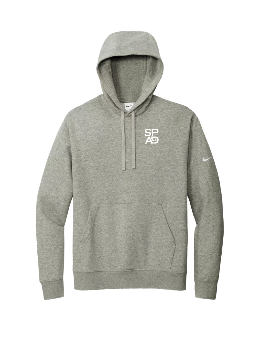 SPAD - Nike Hoodie Heather Grey - Embroidered Logo