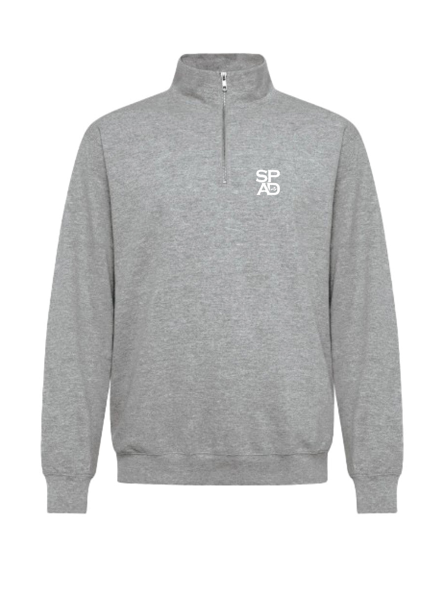 SPAD - Quarter Zip Athletic Heather - Embroidered Logo