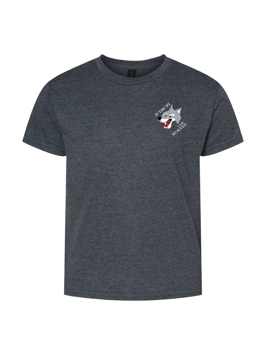 LADY WOLVES - Left Chest Logo Cotton T-Shirt
