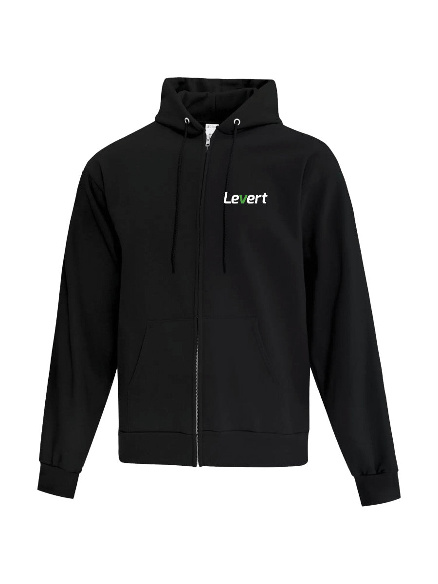 Levert - Full Zip Hoodie - Embroidered Logo