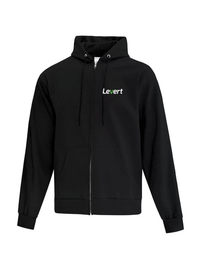 Levert - Full Zip Hoodie - Embroidered Logo