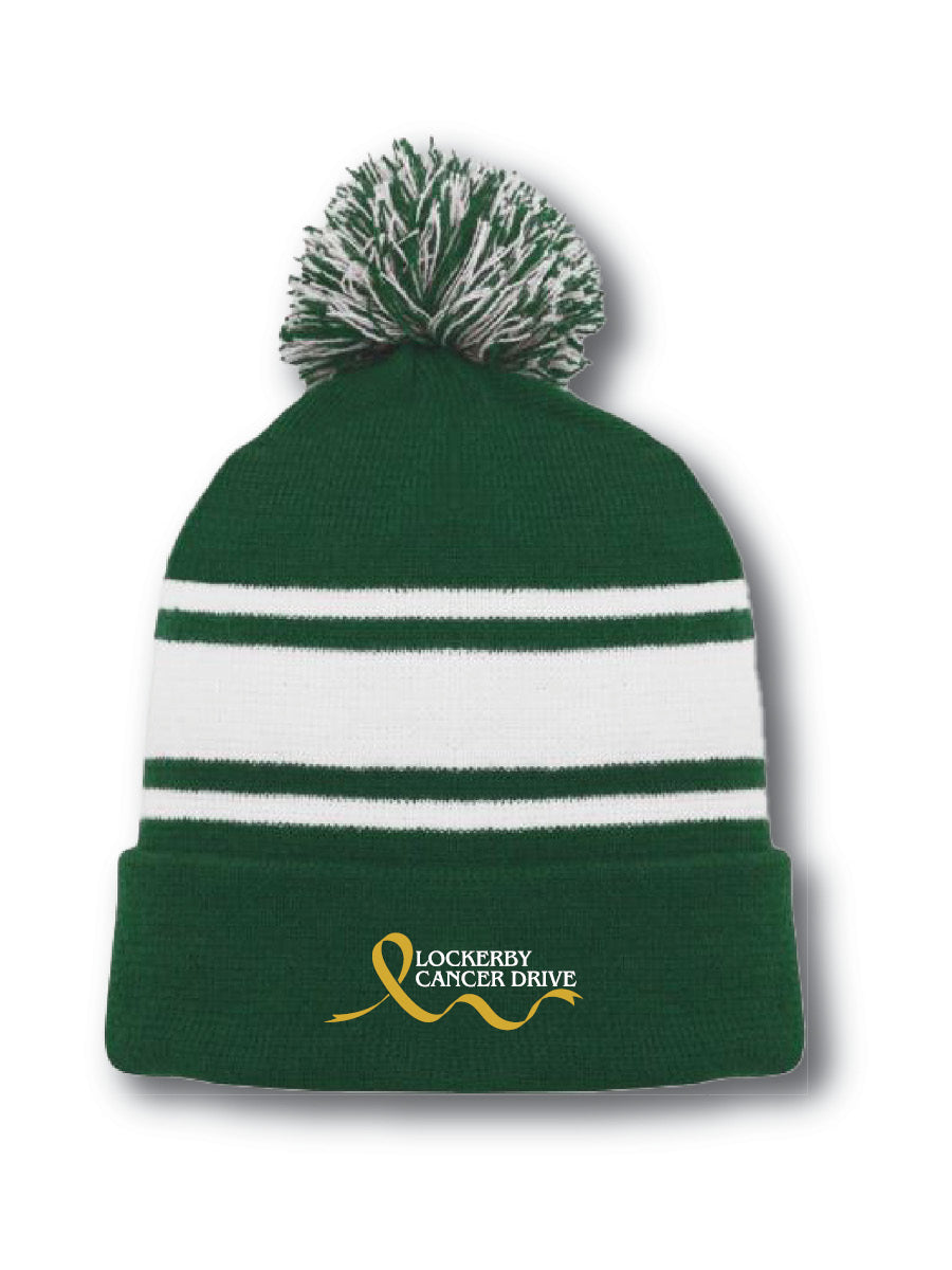 LOCKERBY CD - Green Pom Toque - Embroidered Logo