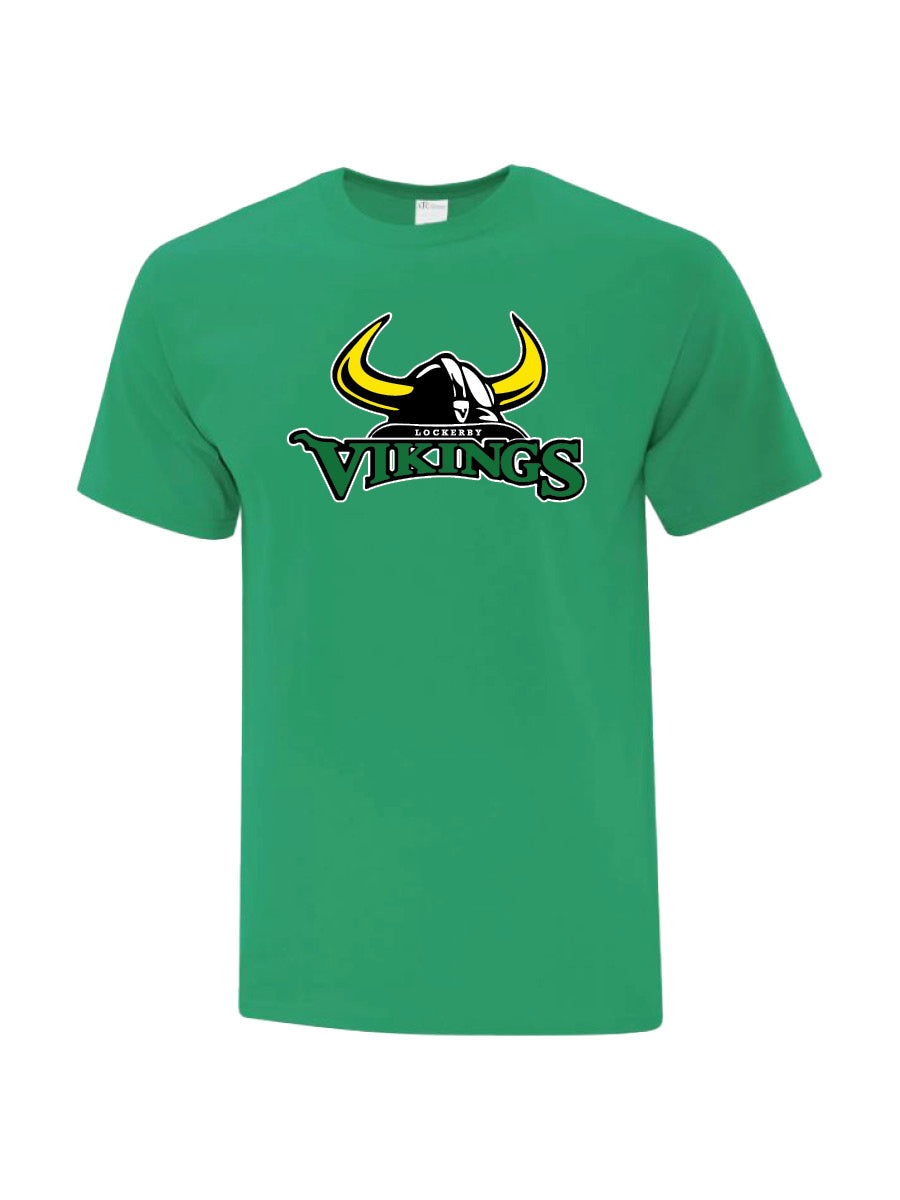 LOCKERBY - Green Cotton T-Shirt - Printed Logo