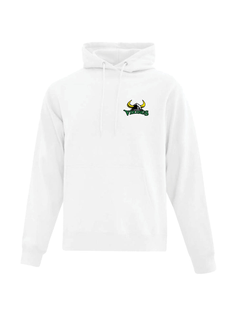 LOCKERBY - White Hoodie - Embroidered Logo