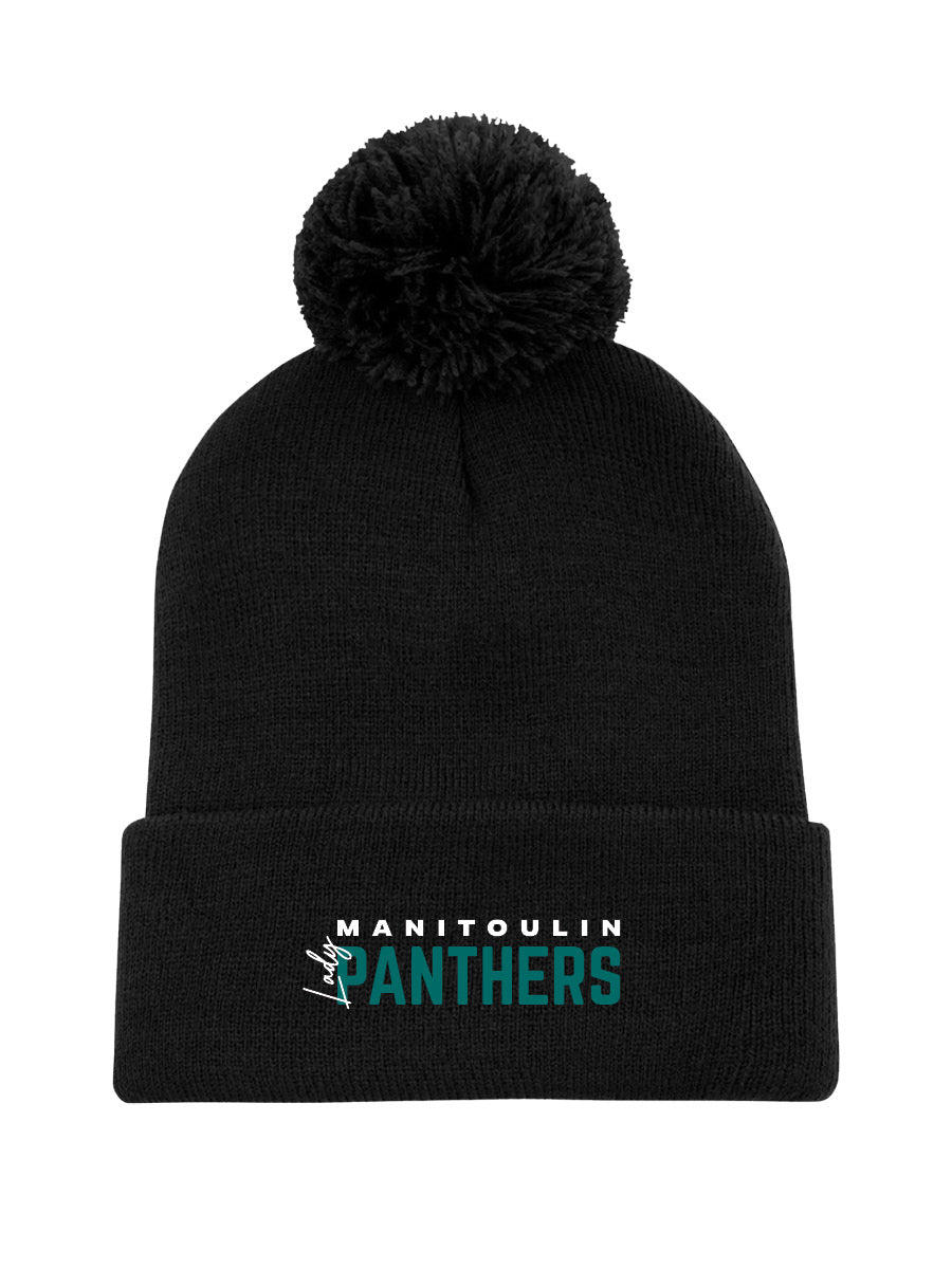 LADY PANTHERS - Pom Pom Toque - Embroidered Logo