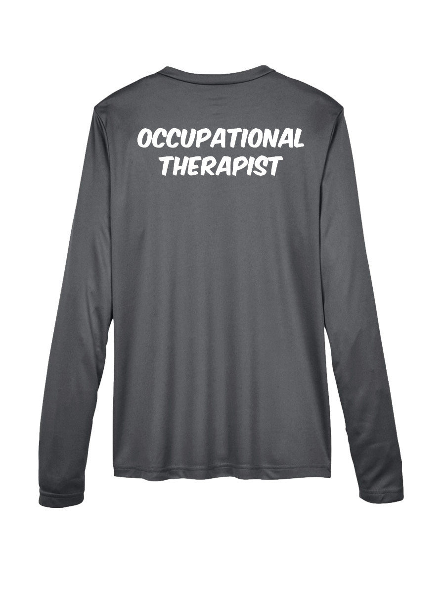 OT – Ladies Long Sleeve DriFit Shirt – Grey